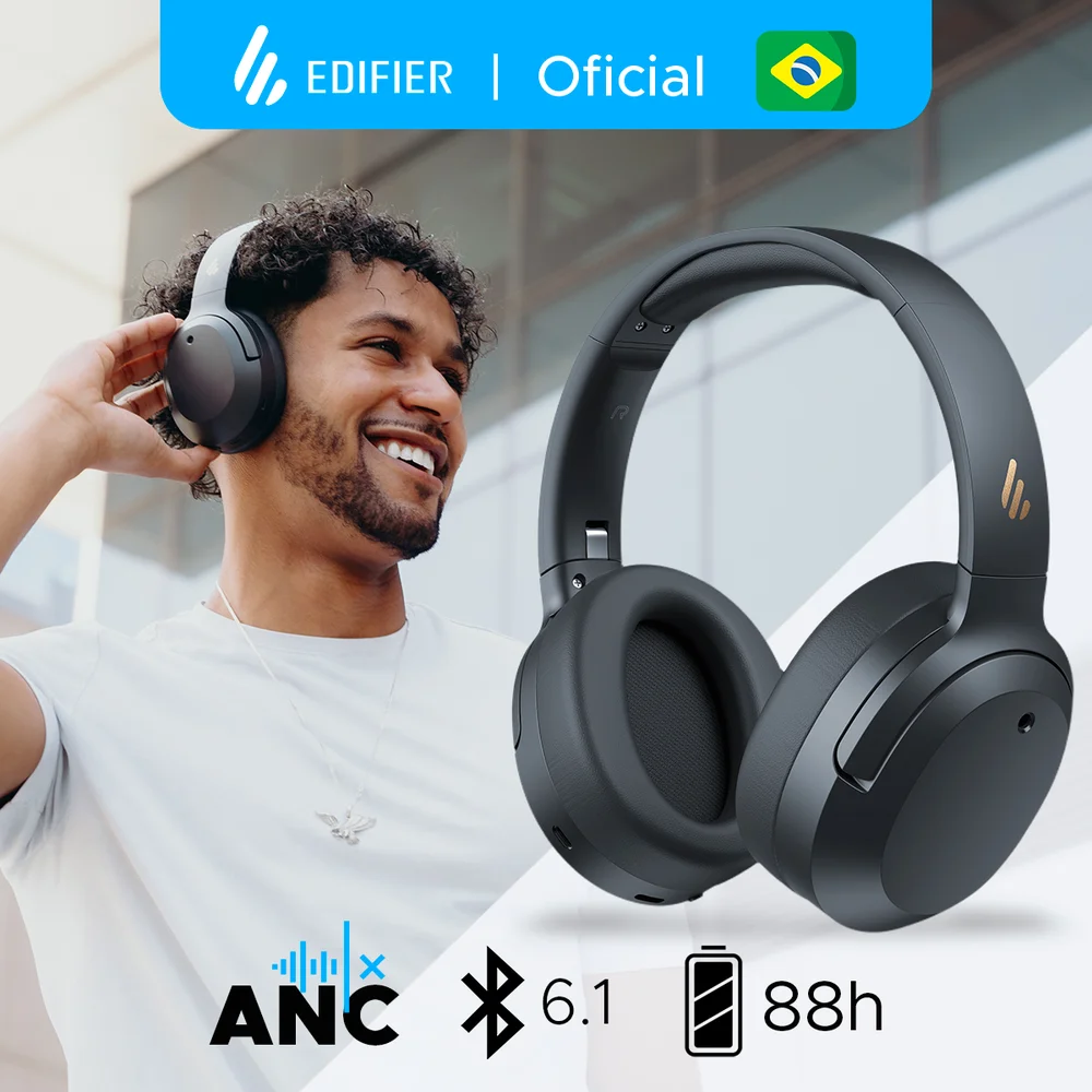 Fone W820NB Plus V25 EDIFIER Cinza Escuro 88