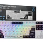 Teclado Mecânico Sem Fio BlackWhite ABNT2 | Bluetooth + 2.4GHz + USB | RGB Gamer