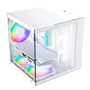 Gabinete Gamer Aquário Life Pro Bg-066 C/ 5 Cooler Fans Branco