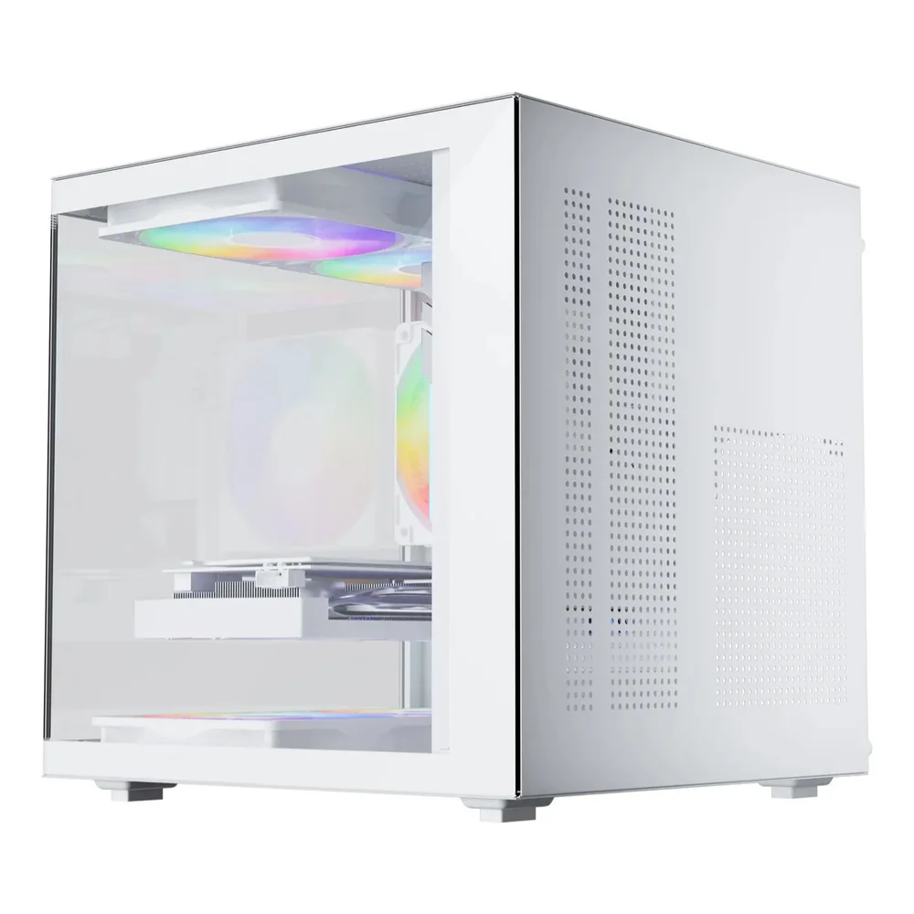 Gabinete Gamer Aquário Life Pro Bg-066 C/ 5 Cooler Fans Branco Gabinete Gamer Aquário Life Pro Bg-066 C/ 5 Cooler Fans Branco