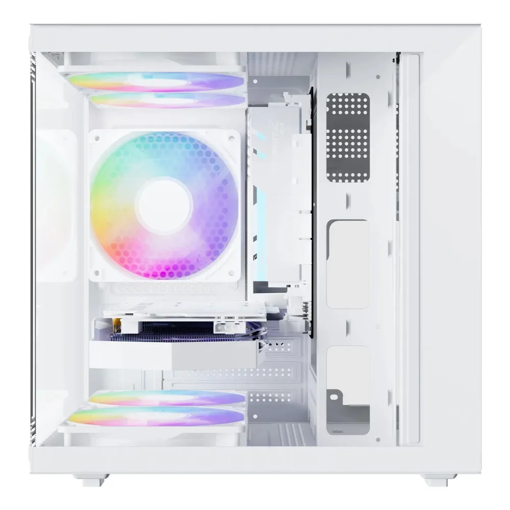 Gabinete Gamer Aquário Life Pro Bg-066 C/ 5 Cooler Fans Branco Gabinete Gamer Aquário Life Pro Bg-066 C/ 5 Cooler Fans Branco