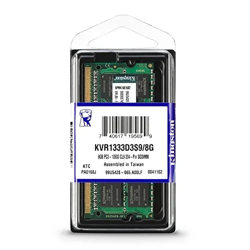 Memoria Ram Kingston 8GB Ddr3 13333mhz Notebook Memoria Ram Kingston 8GB Ddr3 13333mhz Notebook