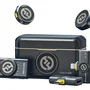 Sistema Microfone Lapela Lark M2 Kit Hollyland Sem Fio Preto