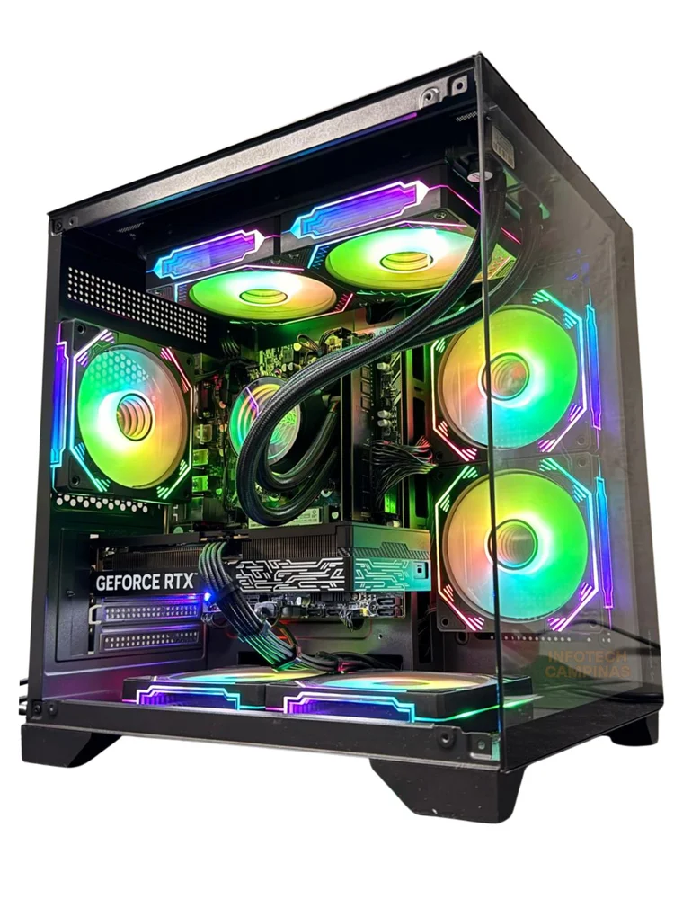 PC Gamer Aquario Preto Intel Core i5 12400 | RTX 5060 8GB | 16gb Ram | SSD Nvme 1TB | Water Cooler 240mm | Win11 Pro - view 2