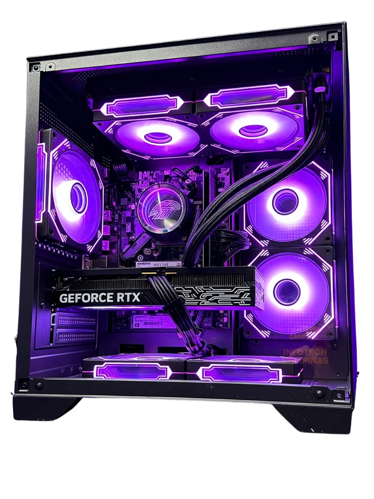 PC Gamer Aquario Preto Intel Core i5 12400 | RTX 5060 8GB | 16gb Ram | SSD Nvme 1TB | Water Cooler 240mm | Win11 Pro - view 4