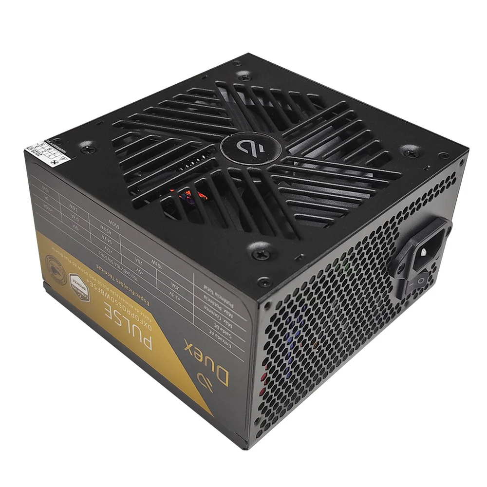 Fonte Atx 2.52 650w 80 Plus Bronze Pulse Pro Duex Dxfopro650wbfse+ Full Modular Preto