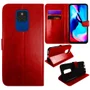 Capa Capinha Carteira Flip Para Motorola Moto G9 Play Vermelha