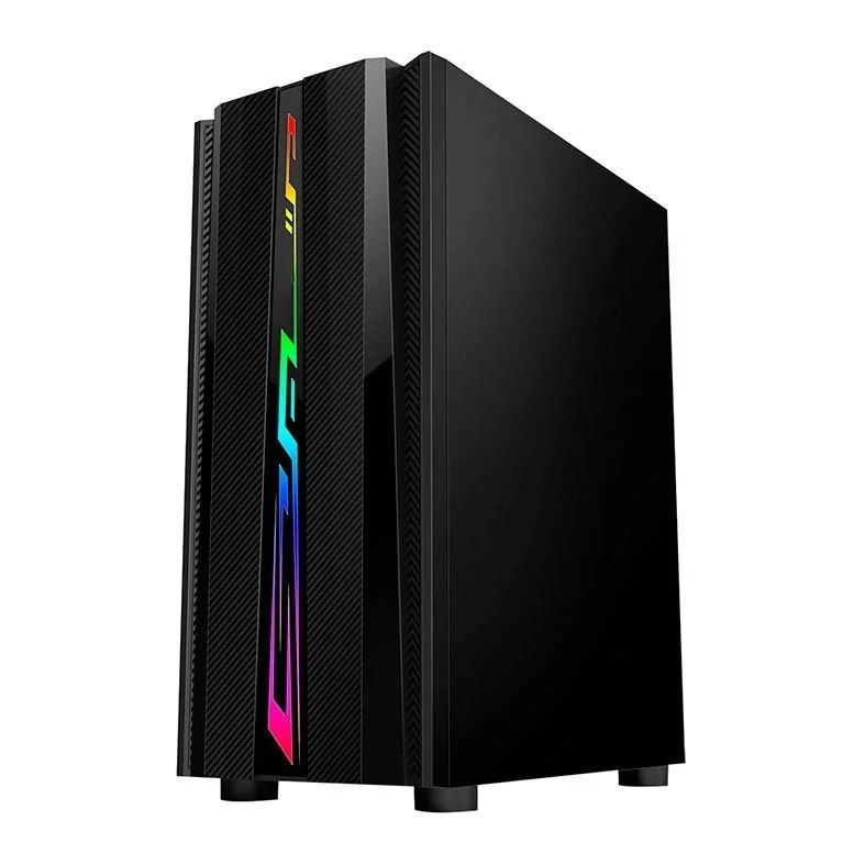 Gabinete Gamer Redragon Scalpel RGB Lateral Vidro Temp Preto, Gc-520
